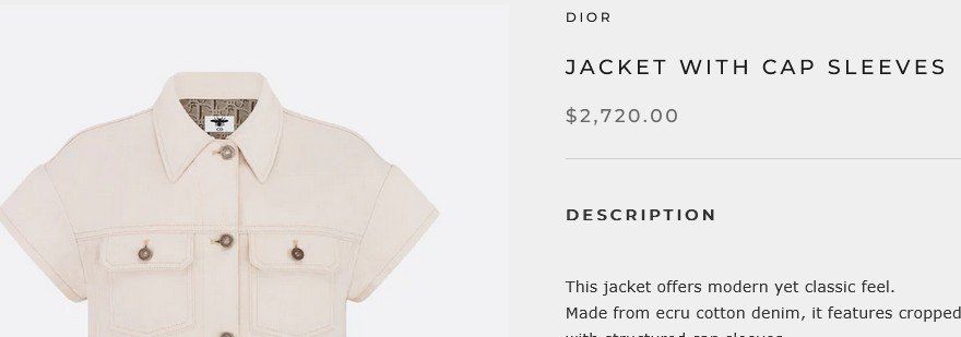 Dior Giacche: Christian Dior Jacke / veste .36 – Usato da Collonges venduto da Auganien 1