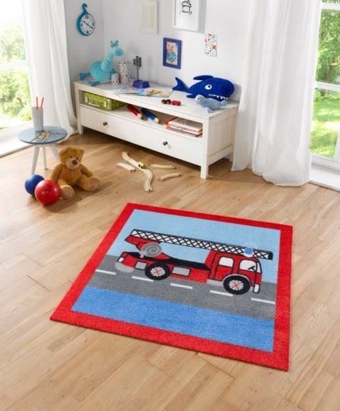 Teppiche: Kinderteppich Softvelours-FEUERWEHR – Neu und originalverpackt aus Rupperswil von big-one-sale 1
