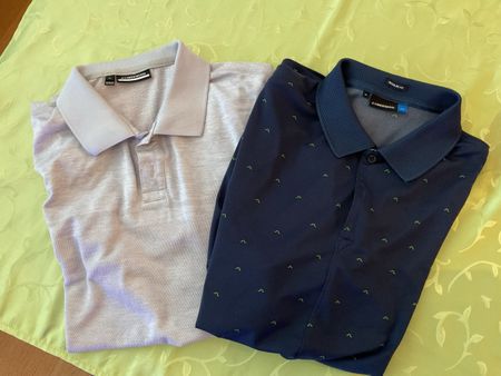2 J.Lindeberg Poloshirts Herren Grösse M blau grau