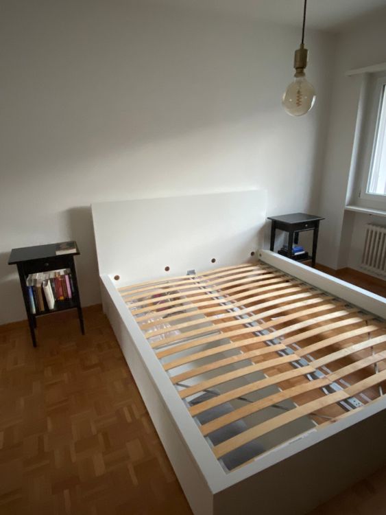 IKEA MALM Bed Frame + Wood Bed Base + x2 Side Tables Kaufen auf Ricardo
