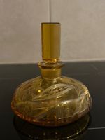 Art Deco Parfumflakon Glas bernsteinfarben geschliffen