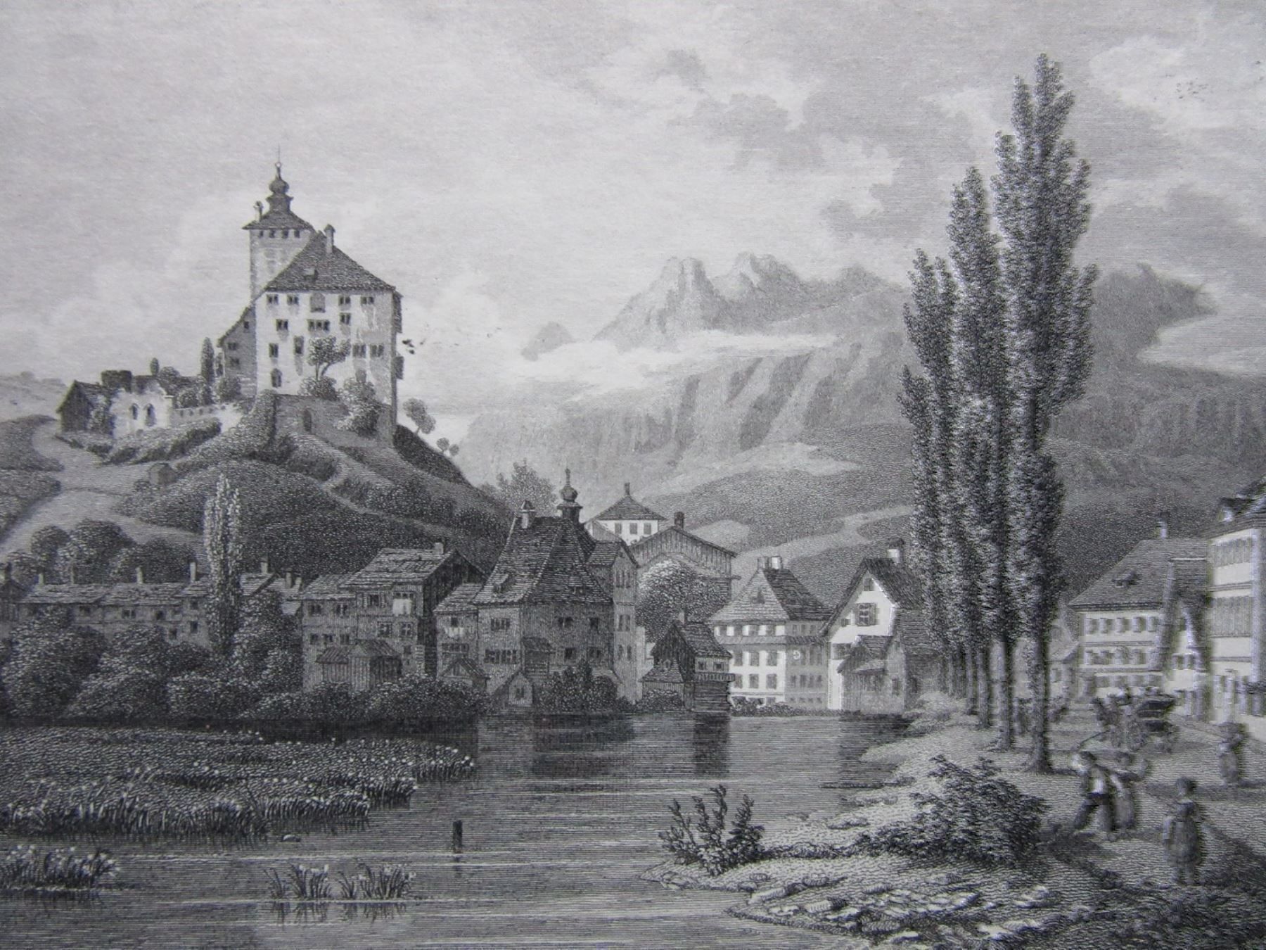 Incisioni: WERDENBERG STAHLSTICH – Usato da Gersau venduto da grafik-kunst