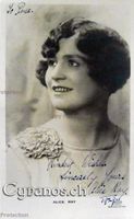 Alice Ray (1887-1944) Schauspielerin - Autogramm