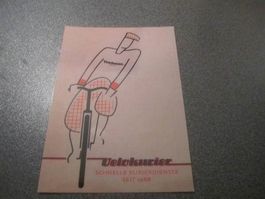 Werbe-Ansichtskarte Velokurier bern