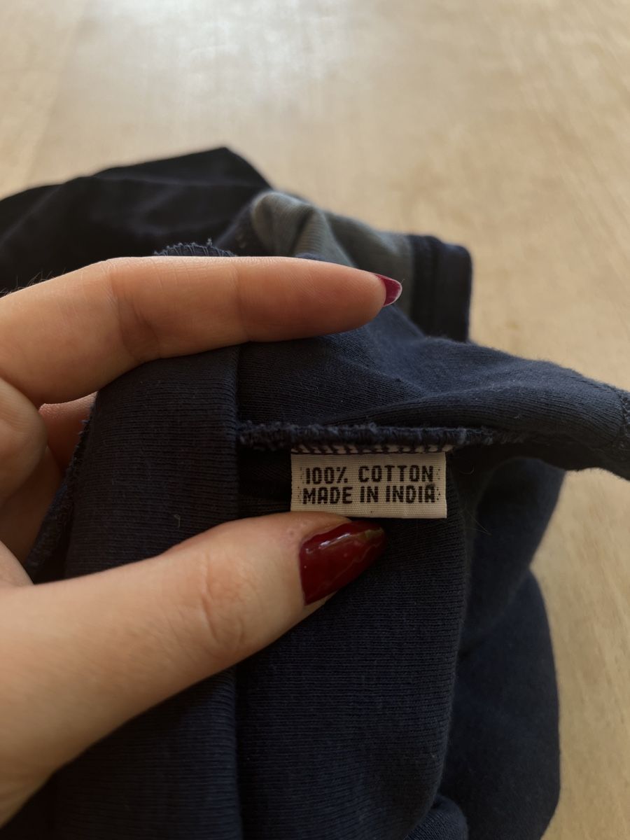 Pullover & Sweatshirts: Shirt dunkelblau mit Samt 100% Baumwolle – Gebraucht aus Bern von sosophie 3