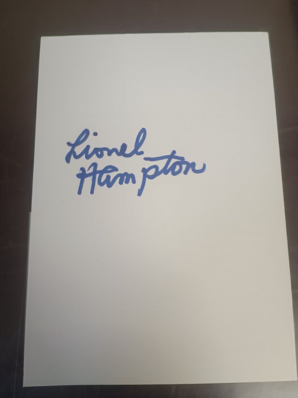 Autografi: Lionel Hampton  - Handsigniert - Jazz-Legende – Usato da Menziken venduto da Artographs
