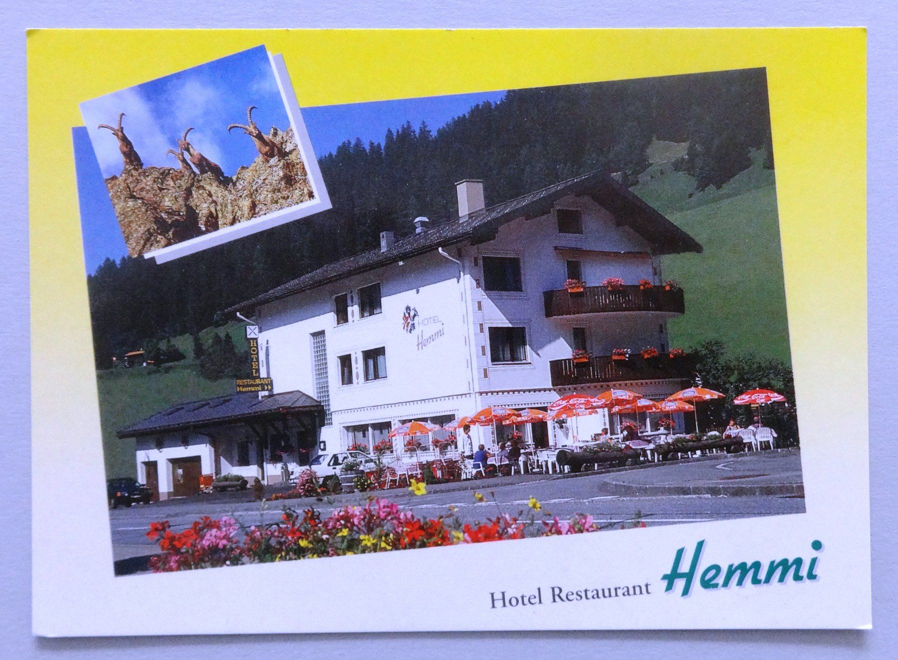 Cartoline postali: Hotel-Restaurant Hemmi, Churwalden – Usato da Fétigny venduto da Billy2miny