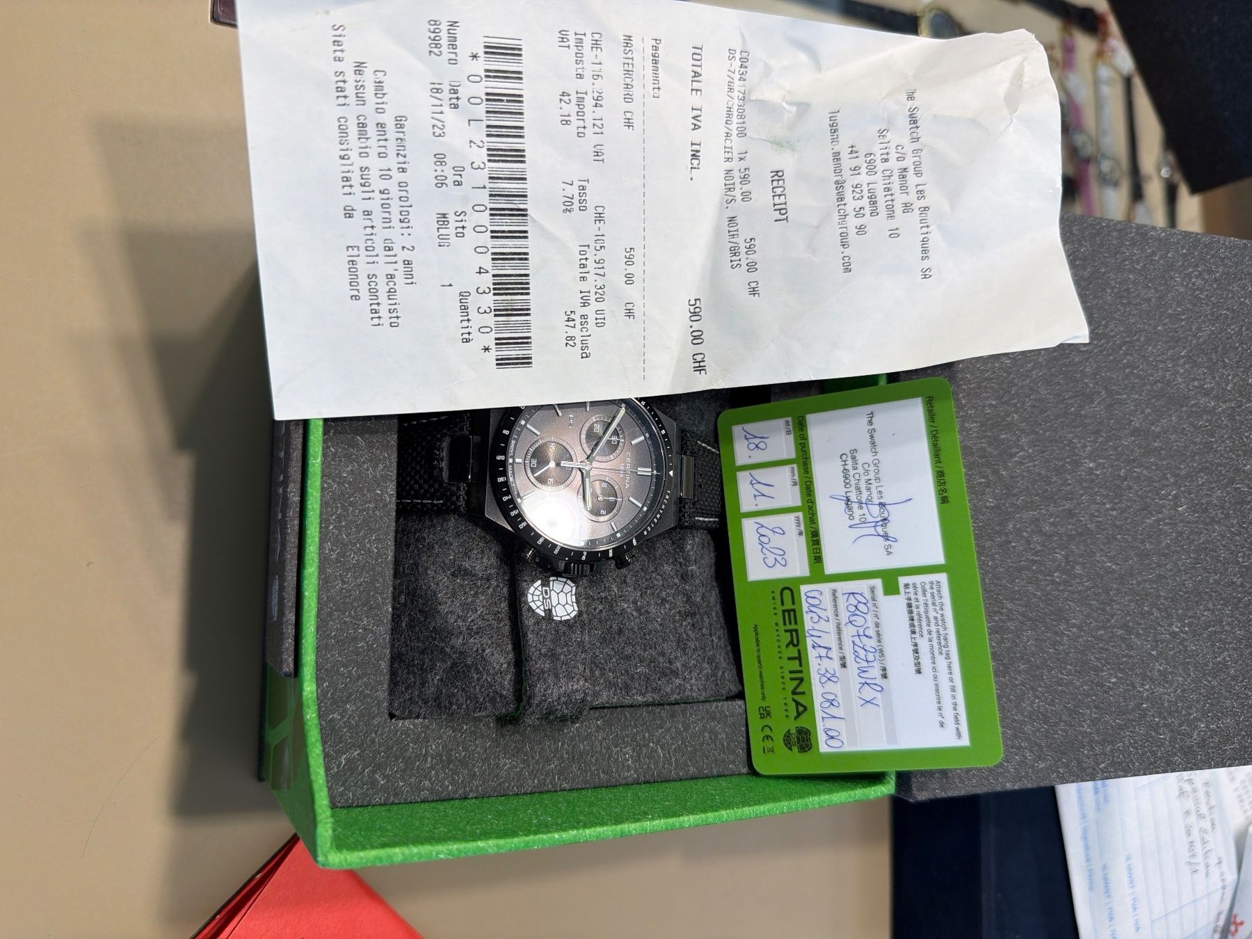 Certina Uhren: Orologio Certina Chronograph Nero – Gebraucht aus Lugano von Lugano_Time 3