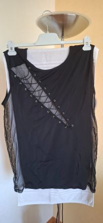 neckisches Herrn Street Party Tshirt mit Decorativer ,Gr XL