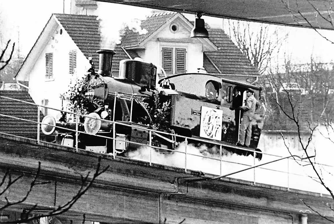 Cartoline postali: GRUSS aus HINWIL Dampfbahn ca. 1970 – Usato da Lufingen venduto da philatelieshop