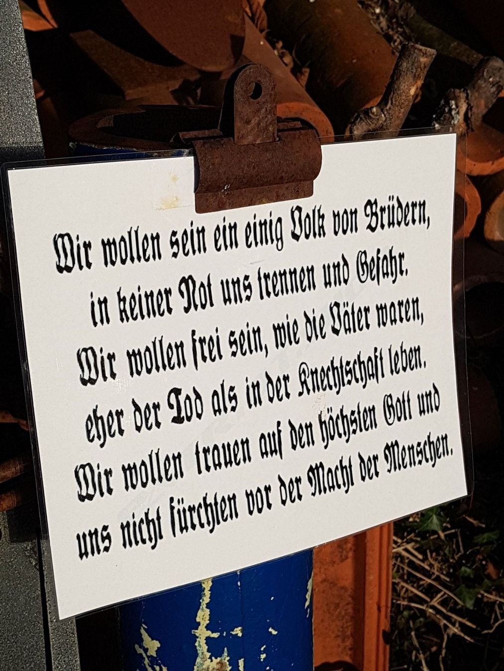 Sculture & Statue: 3 eidgenossen kunstobjekt rütli eisen – Usato da St. Antoni venduto da Mischtle 6