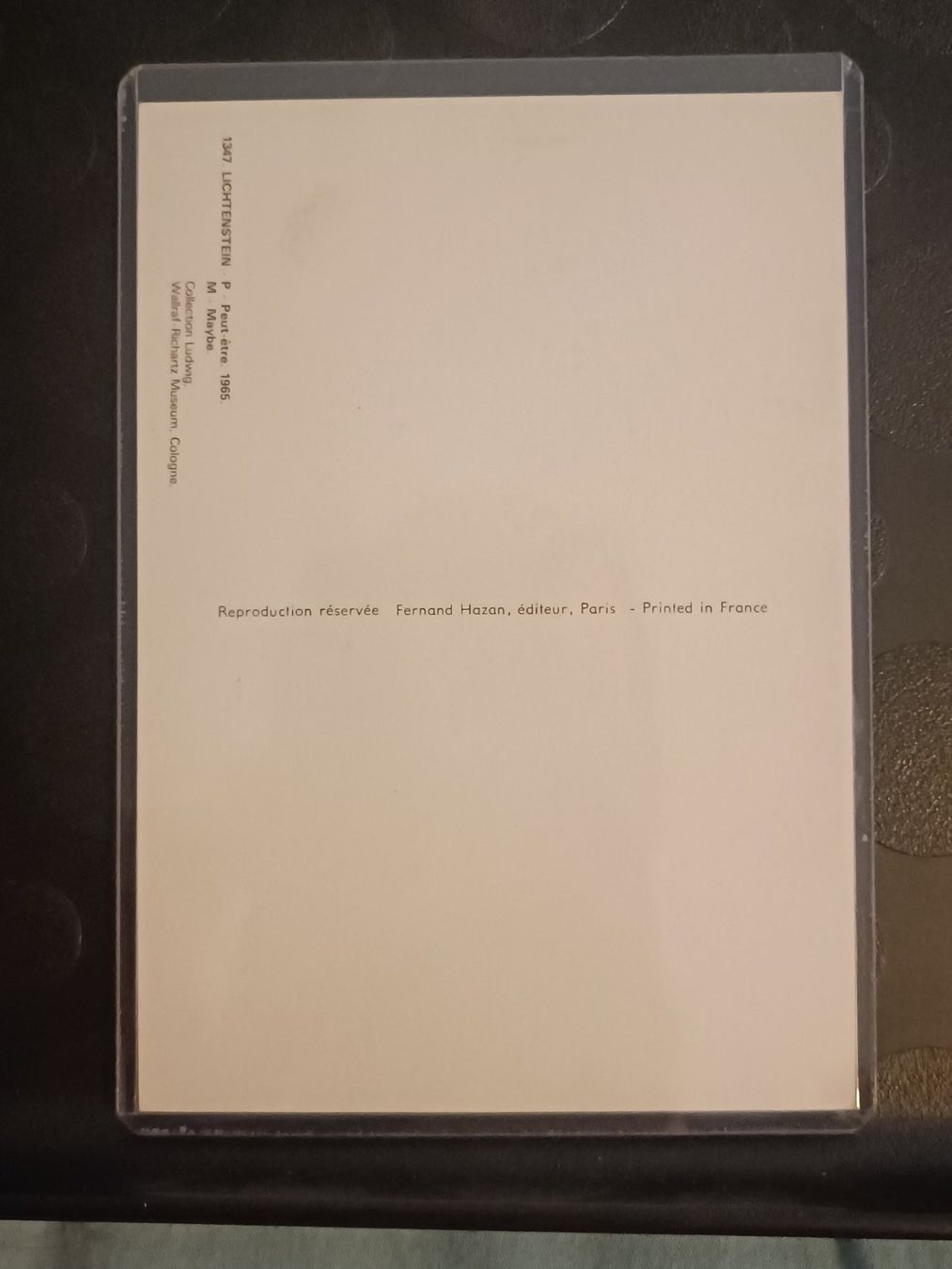 Grafica & Litografie: Roy Lichtenstein - handsigniert Kunstpostkarte - selten – Usato da Menziken venduto da Artographs 1