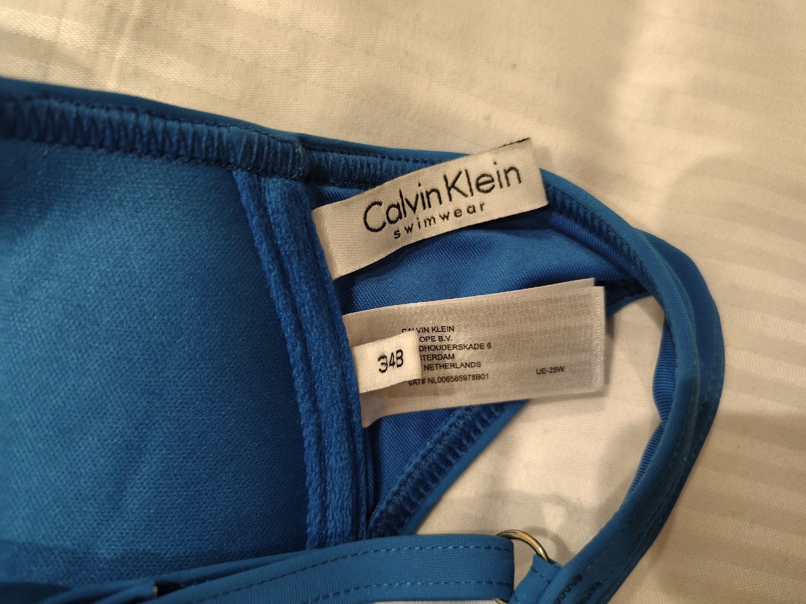 Calvin Klein Costumi da bagno & Bikini: Calvin Klein Bikini-Oberteil, hellblau, 34B  – Nuovo (secondo la descrizione) da Baden venduto da jcm_9dkf 5