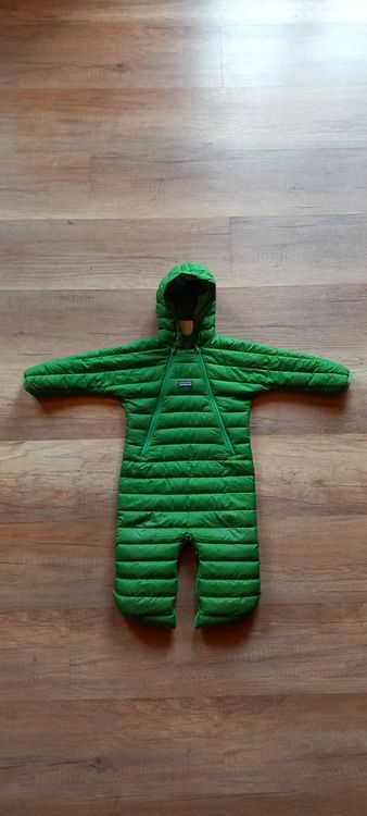 Patagonia Infant Micro D Fleece Bunting - Diamond Stripe: Light Plume Grey