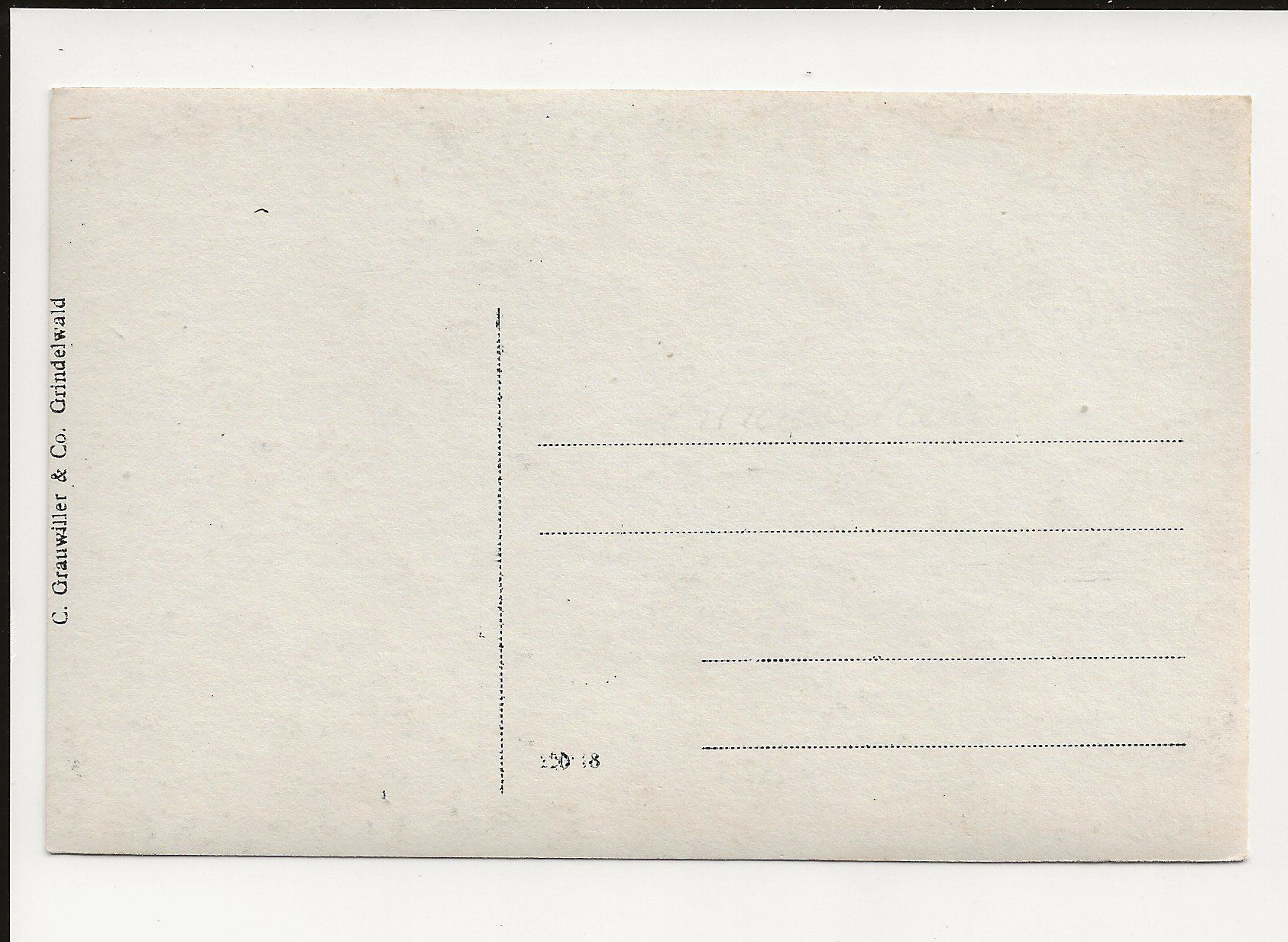 Cartoline postali: AK ca. 1920 Alphornbläser & Gletscher Grindelwald – Usato da Greifensee venduto da 315WDO 1