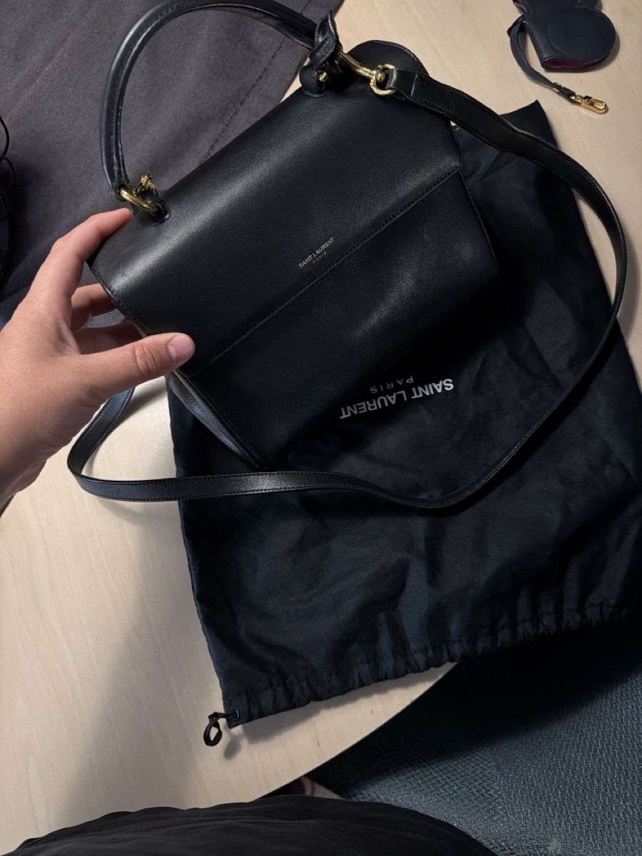 Saint Laurent Borse da donna: Saint Laurent Black Leather Handbag – Usato da Gebenstorf venduto da AA2015 6