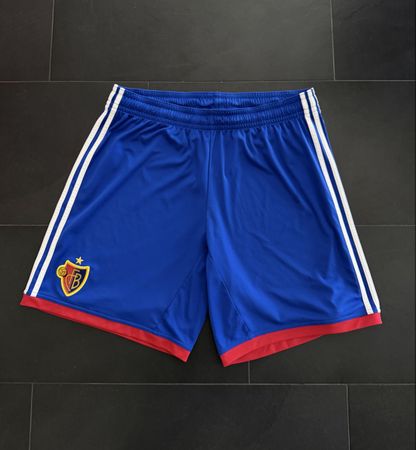 Fc Basel Adidas Heim Shorts Blau