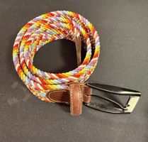 Ceinture tressée multicolore taille 90 cm bon état