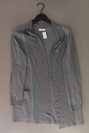Oui Strickjacke Gr. 36 Langarm grau