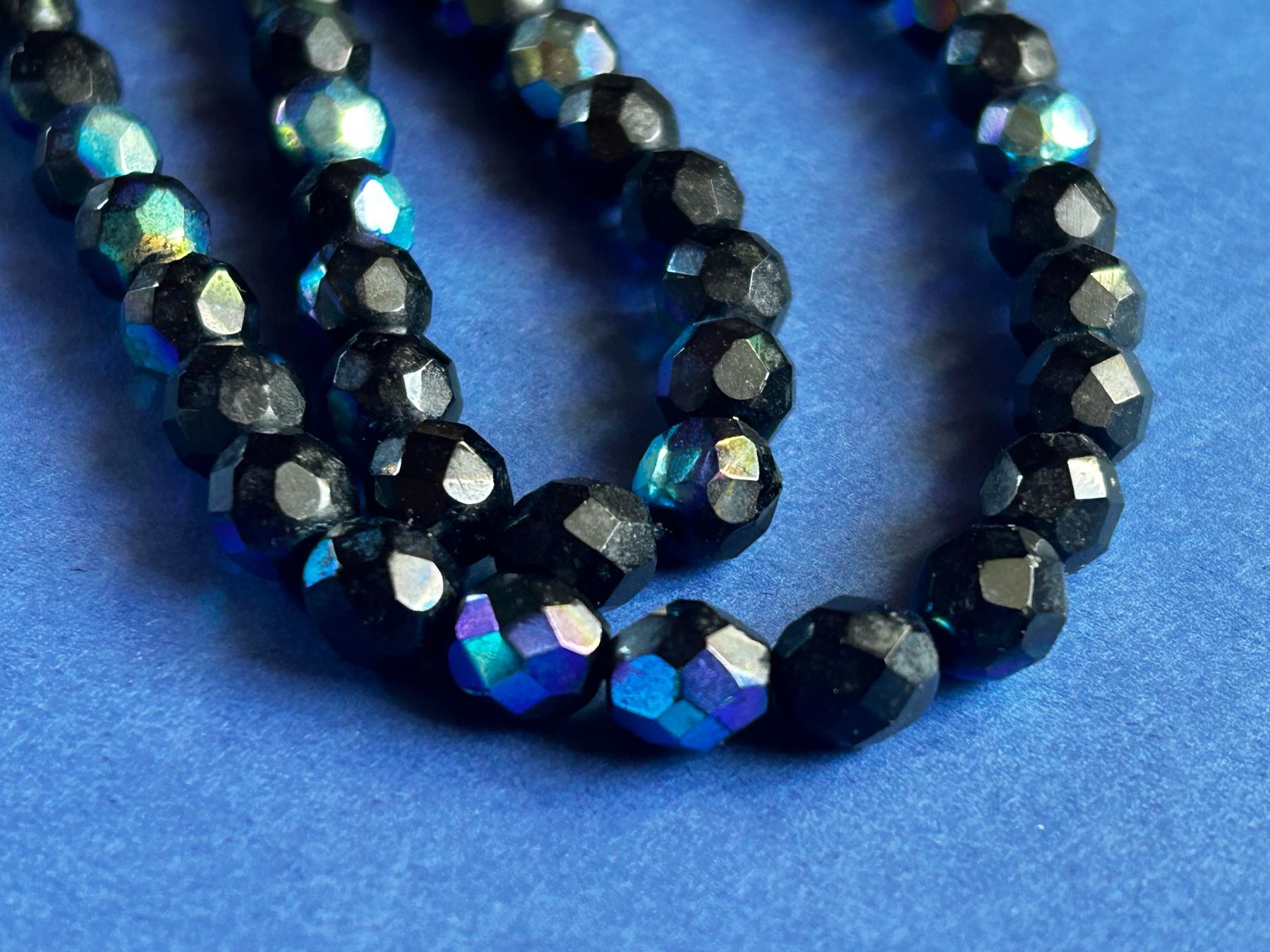 Catenine: Halskette, schwarz mit blauem Schimmer – Usato da Dittingen venduto da Bijoubelle 3