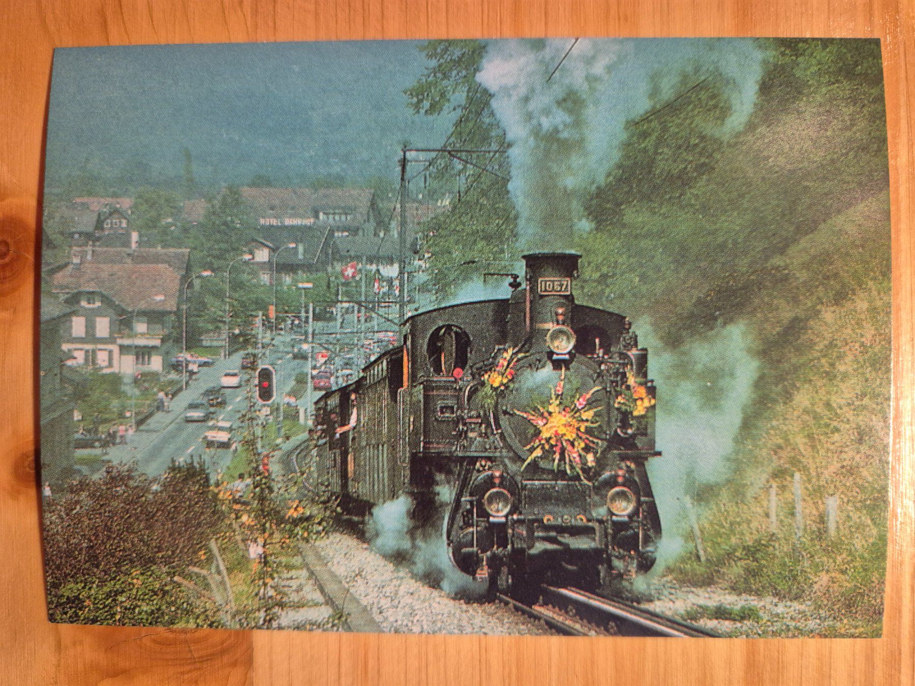 Cartoline postali: Ballenberg-Dampfbahn - HG 3/3 1067, Giswil – Nuovo (secondo la descrizione) da St-Léonard venduto da thipif