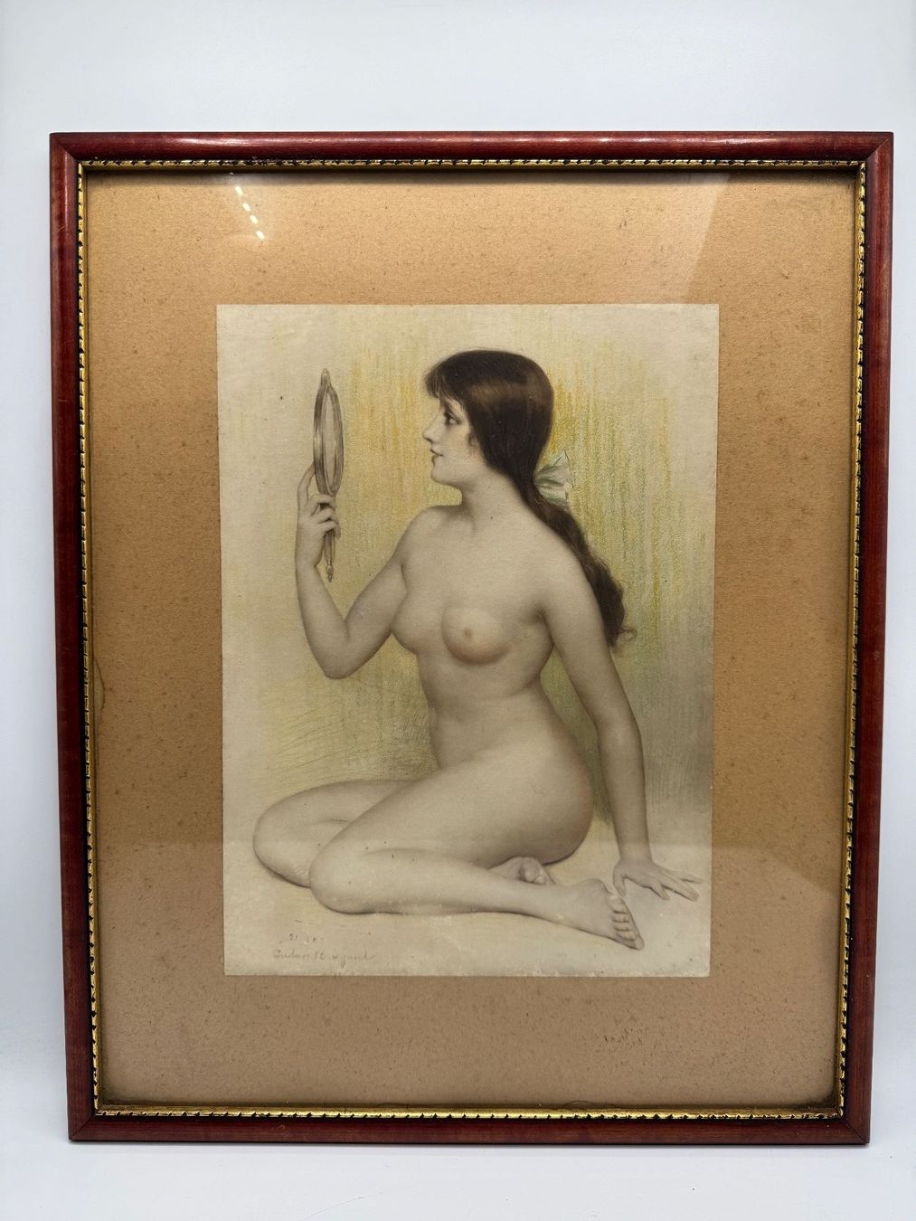 Grafiken & Lithographien: Seltenes antikes Akt-Lithographie – Gebraucht aus Sachseln von BONATI01 4