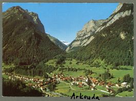  AK col Vättis SG Dorf mit Sardona © Fetzer ≈ 1975 