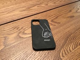 Schwarze iPhone Hülle "Always" - guter Zustand