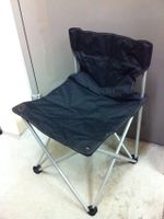 Camping Klapp Sessel Alu Gestell Stoff schwarz m Trage Sack