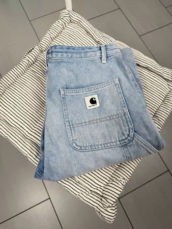 Carhartt Boyfriend Jeans - Light Blue, Size 27