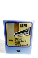 Originale Katalog: STANDARD / ROTEL / BSR / Mc DONALD, 1975