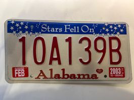 🇺🇸 U.S. Autoschild, Alabama 10A139B - ORIGINAL