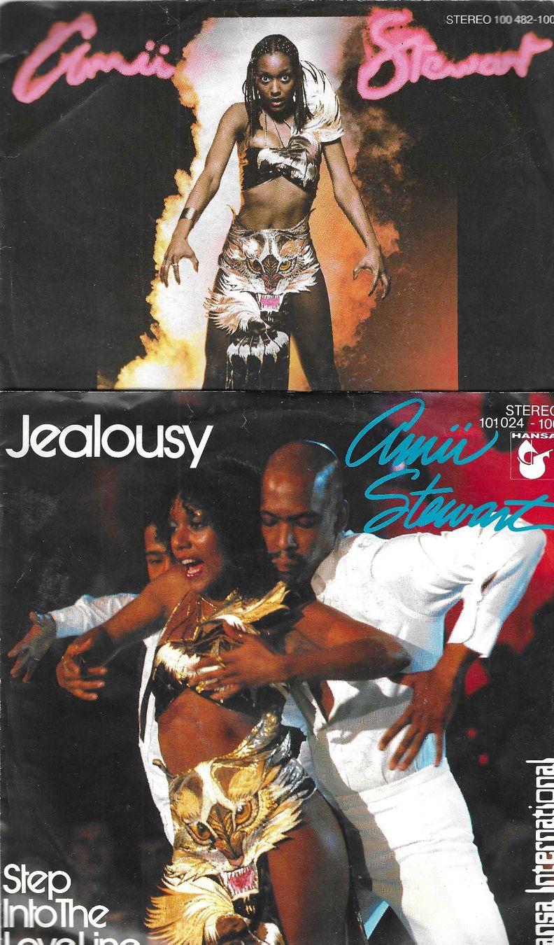 Dischi in vinile: Amii Stewart 2 SP's - Light My Fire & Jealousy – Usato da Savagnier venduto da Ne2065