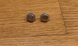 Silber Ohrstecker mit Stein