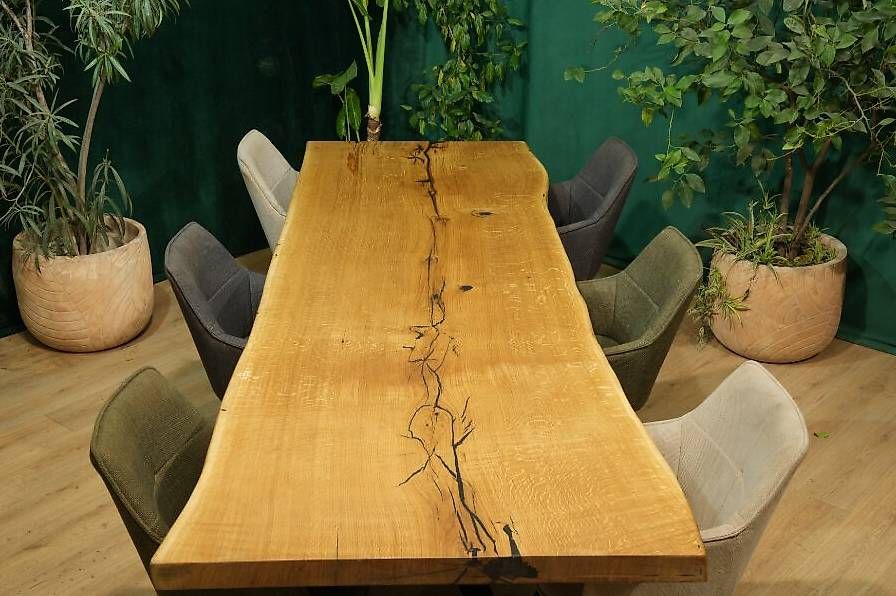 Tavoli: Baumscheibentisch aus Eiche - Ein Unikat aus der Natur – Usato da Walchwil venduto da Swissdesign_Haag 4