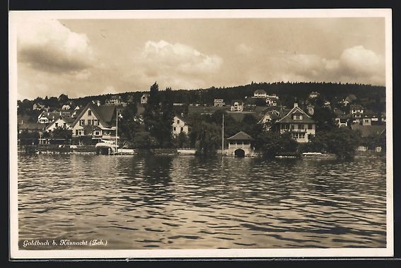 Cartoline postali: AK Goldbach, Blick zum Ort – Usato da Berlin venduto da bartko-reher