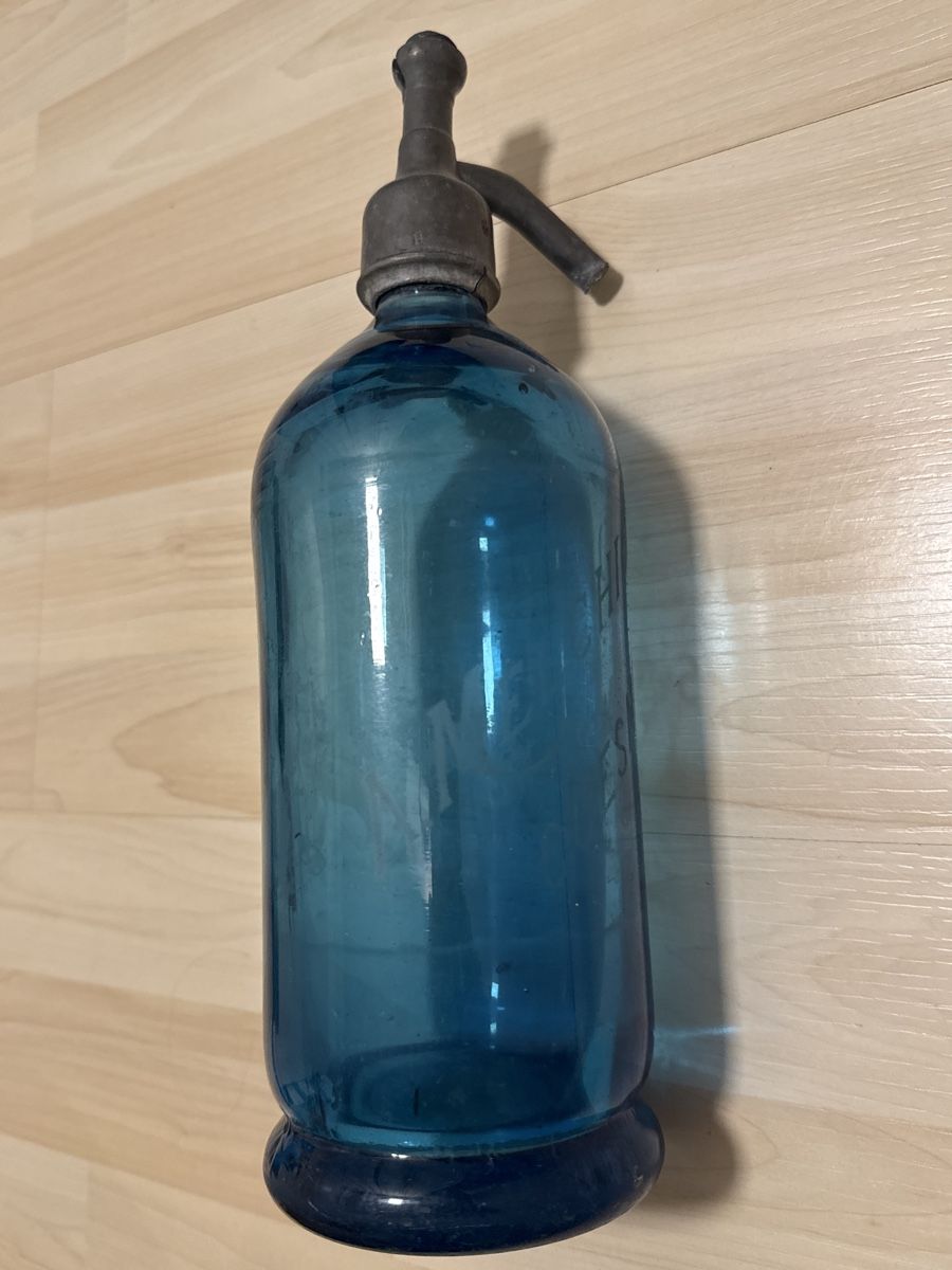 Bottiglie: Antike Sodaflasche / Syphonflasche türkisblau – Usato da Grenchen venduto da Lucy68