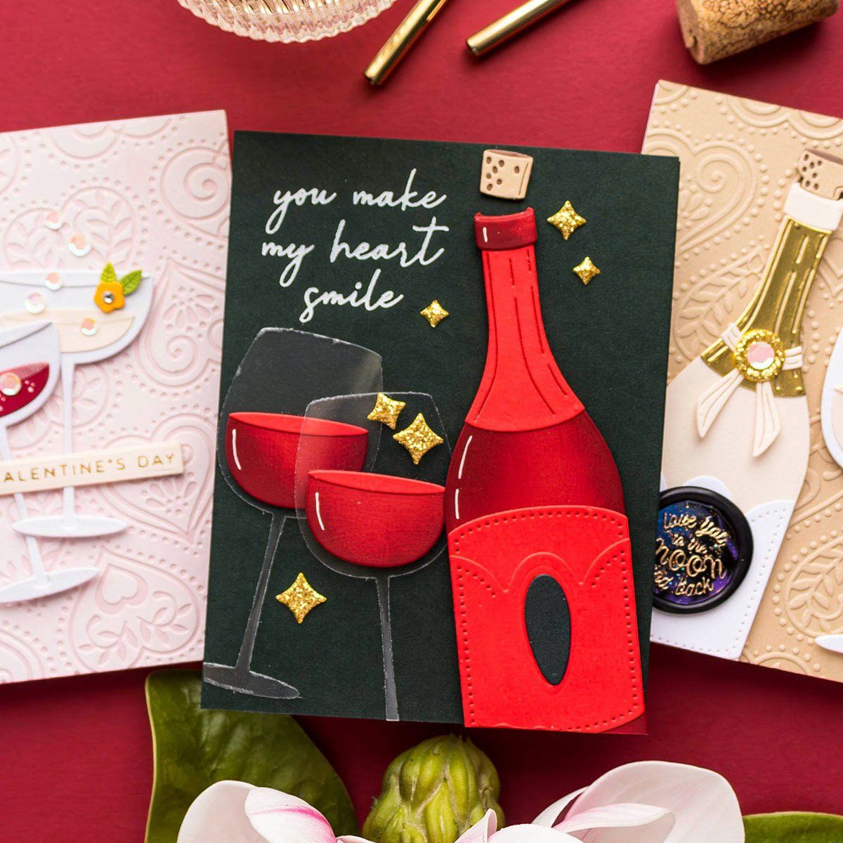 Sciablone: Spellbinders Dies ** Cheer to Us ** – Nuovo e nell'imballaggio originale da Rubigen venduto da rofi100 5