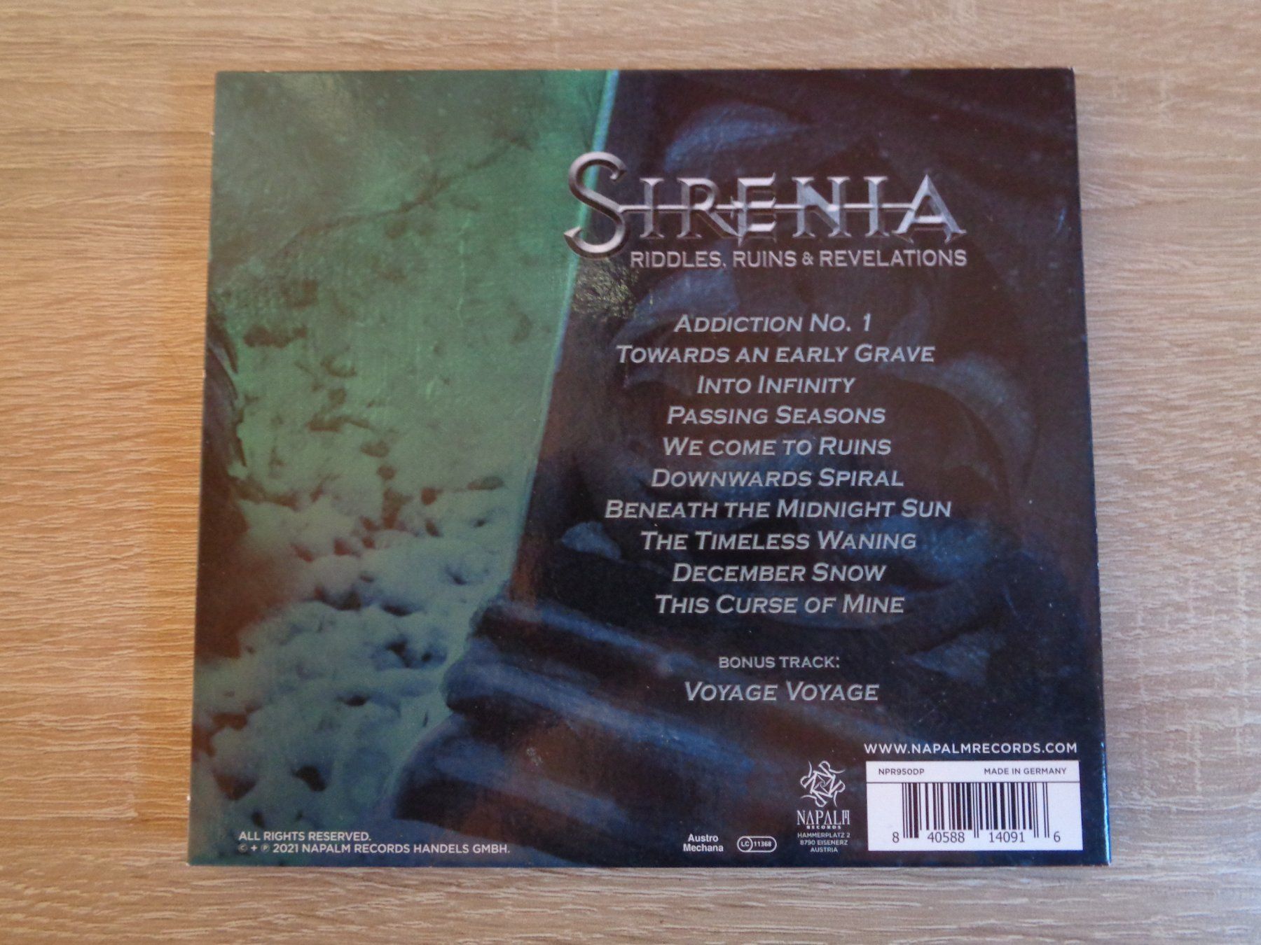 CD: SIRENIA - RIDDLES RUINS & REVELATIONS – Usato da Weiningen ZH venduto da Princebebe 2