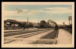 AK Gland, Le Gare, Bahnhof