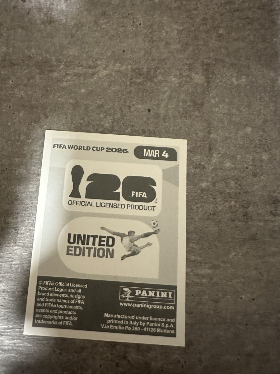 Panini Carte collezionabili: MAR 4 , FIFA WORLD CUP 2026 PANINI  – Nuovo (secondo la descrizione) da Frauenfeld venduto da 1PegPeg1 1