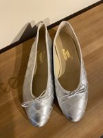 Unützer Ballerinas – Leder – Silber – Grösse 37½