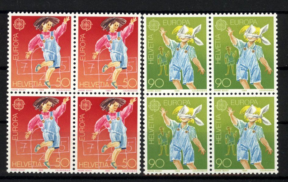 Tutti i francobolli: 1989, Europa Viererblöcke ** – Usato da Willisau venduto da Vollstempel