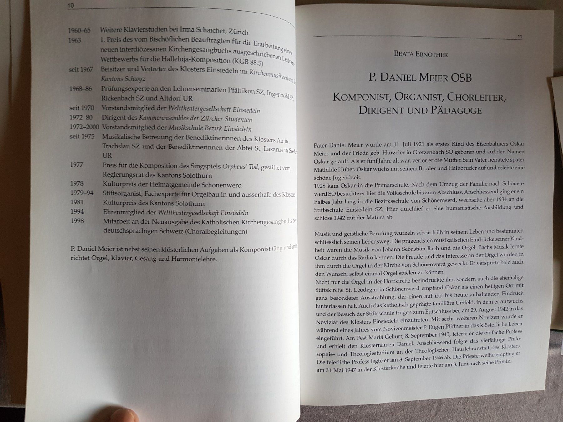 Libri: Ad Maiorem dei Gloriam - 2001 - Festausgabe P. Daniel Meier – Usato da Walterswil BE venduto da Lonitti 6