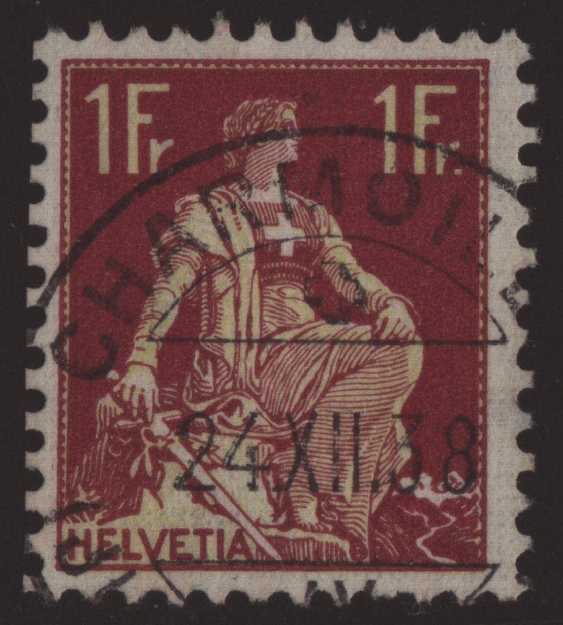 Tutti i francobolli: CHARMOILLE  -   24.XII.38 – Usato da Kleindöttingen venduto da Laufzeit