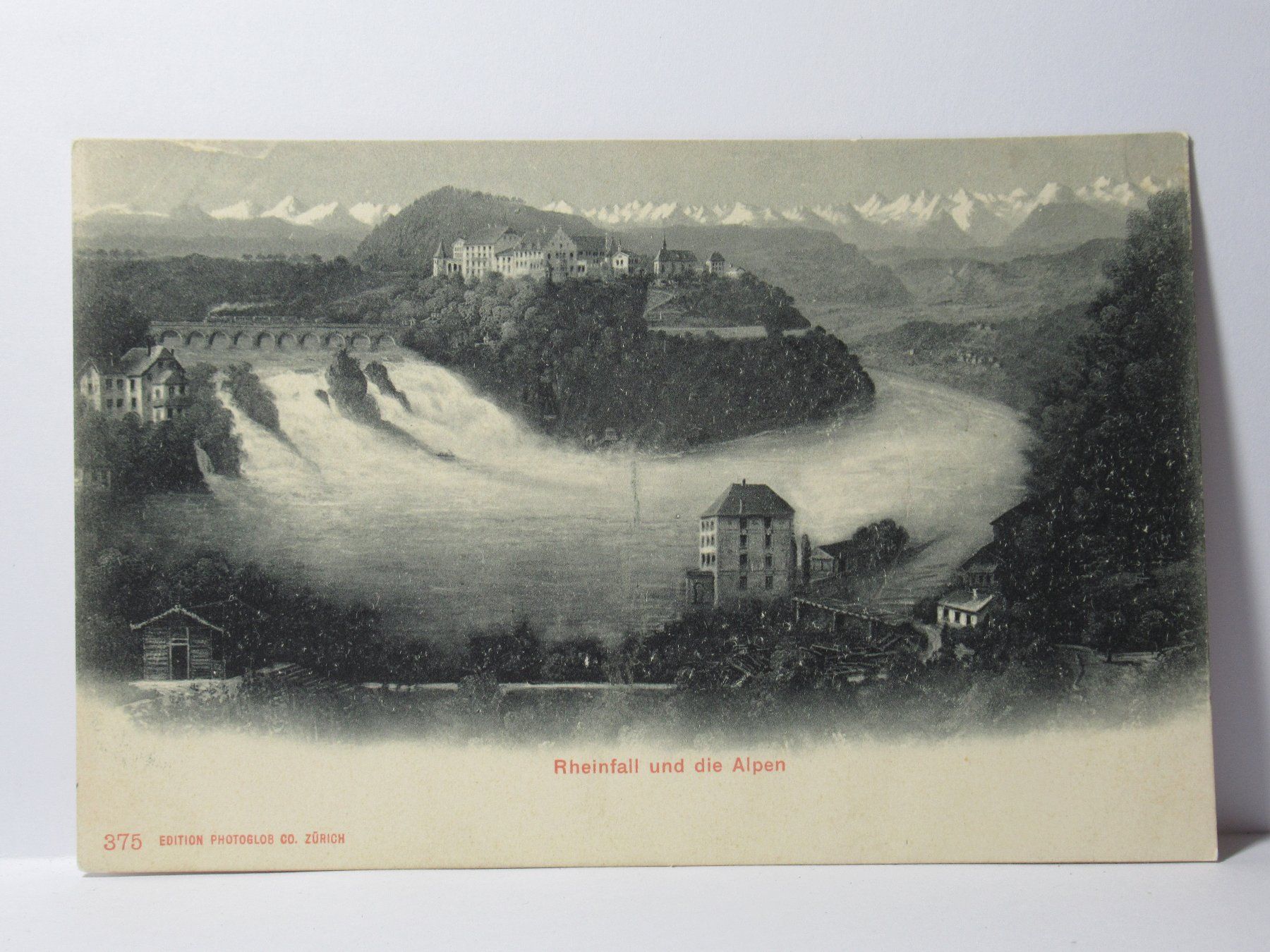 Ansichtskarten: Rheinfall und die Alpen – Neu (gemäss Beschreibung) aus Grenchen von Bluemchen1900