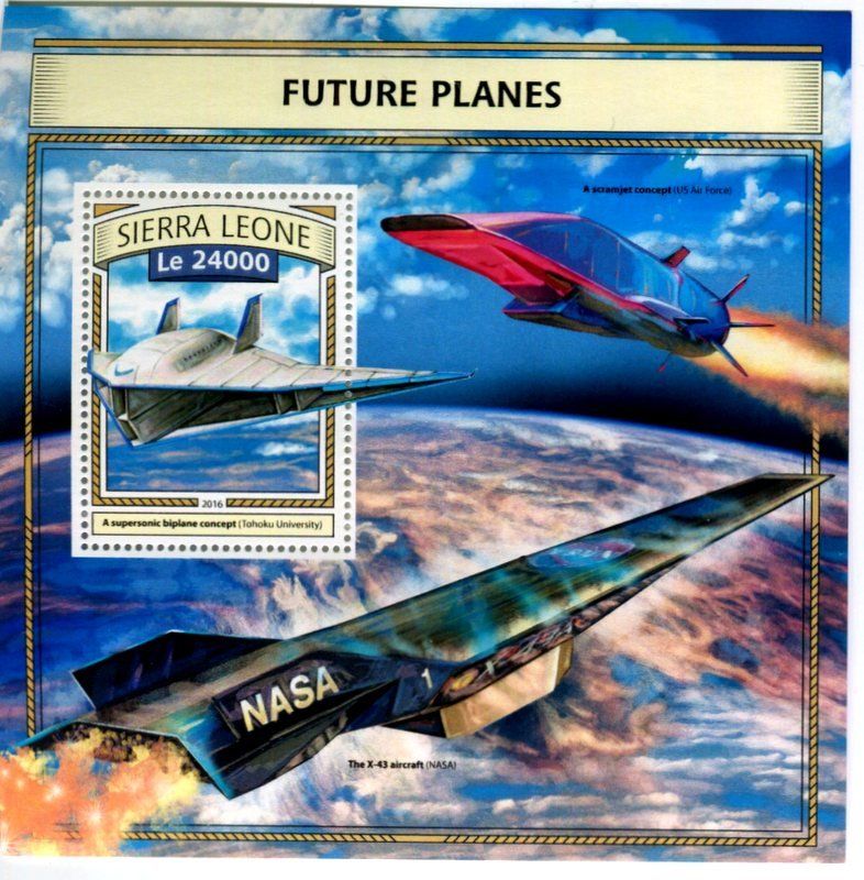 Tous les timbres: Block "Flugzeuge". Sierra Leone – Neuf avec emballage d'origine à Basel par Butsch5