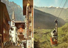 LEUKERBAD Dorfstrasse und Gemmibahn