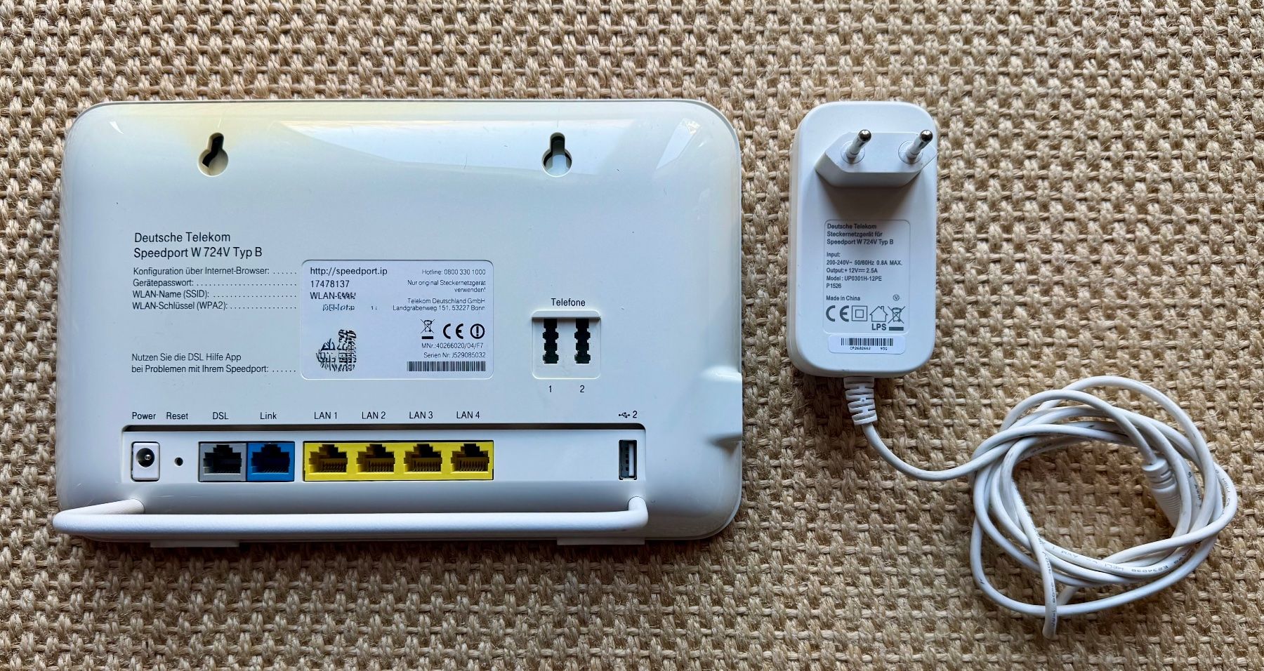 Modem & Router: Speedport W 724V Typ B – Usato da Zollikon venduto da Zollikon 1
