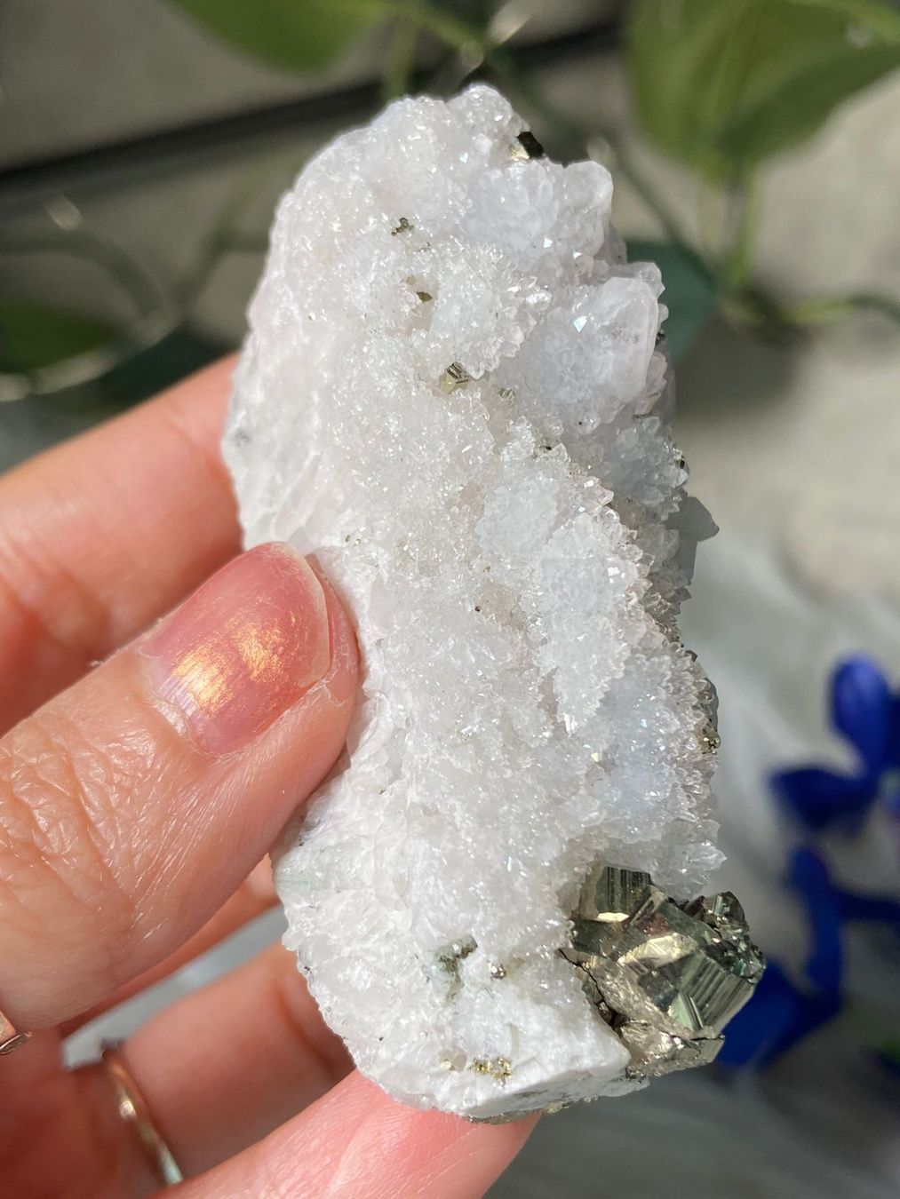 Minerali & Pietre curative: Quarzcluster mit Pyrit – Nuovo (secondo la descrizione) da Neuheim venduto da m.hald 3